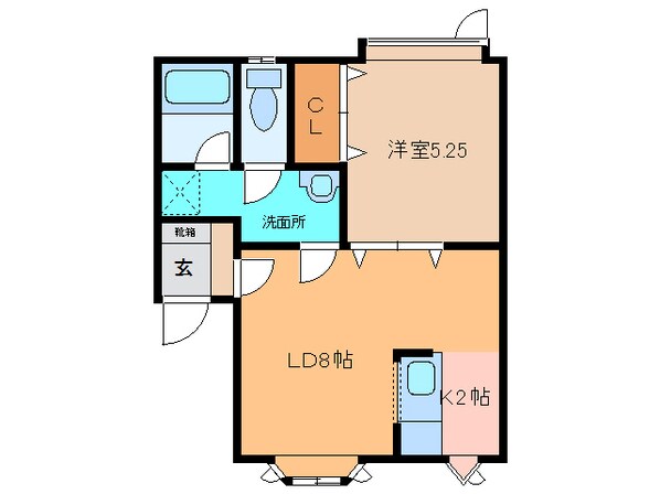 ｷｬｯｽﾙM･Kの物件間取画像